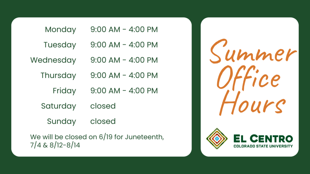 Office Hours: Mondays 8-5 PM, Tuesdays 8-5 PM, Wednesdays 8-5 PM, Thursdays 8-5 PM, Fridays 8-5 PM, closed Saturdays and Sundays. Also closed 6/19 for Juneteenth, 7/4, & 8/12-8/16